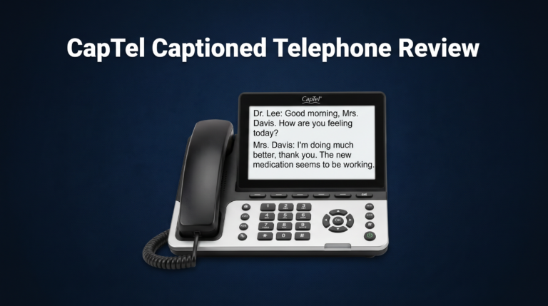 captel captioned telephone review